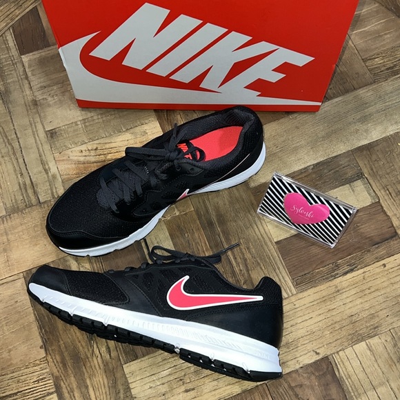 NIKE Downshifter 6 Black/Hyper Punch/Anthracite - Picture 2 of 8